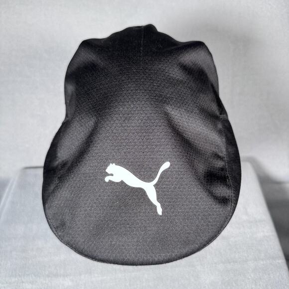 Puma Cobra Golf Hat Cap Fitted Mens L/XL Black Ivy Flat Cap Driver Flexfit Mesh - Picture 3 of 11